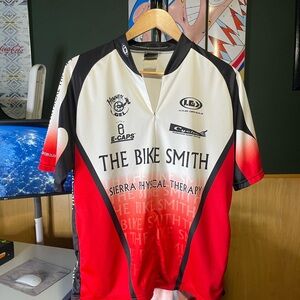 The Bike Smith Cycling Jersey - Red, White & Black Louis garneau XL carson city